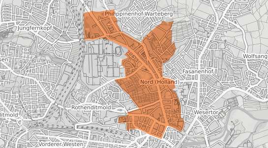 Mietspiegelkarte Kassel Nord Holland